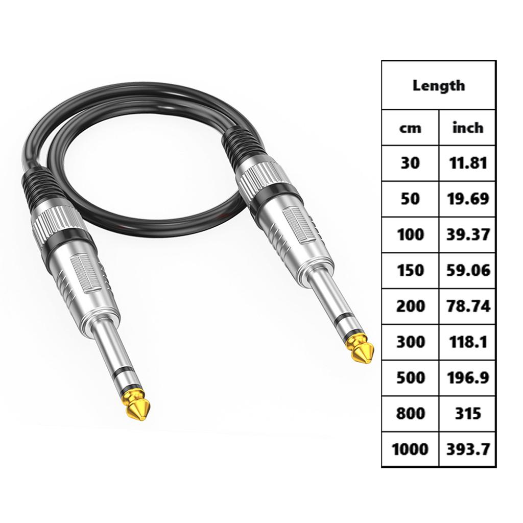 Профессиональный 6,35 мм мужской-мужской стерео аудио кабель усилитель гитарный соединительный шнур для усилителей микшеров гитар