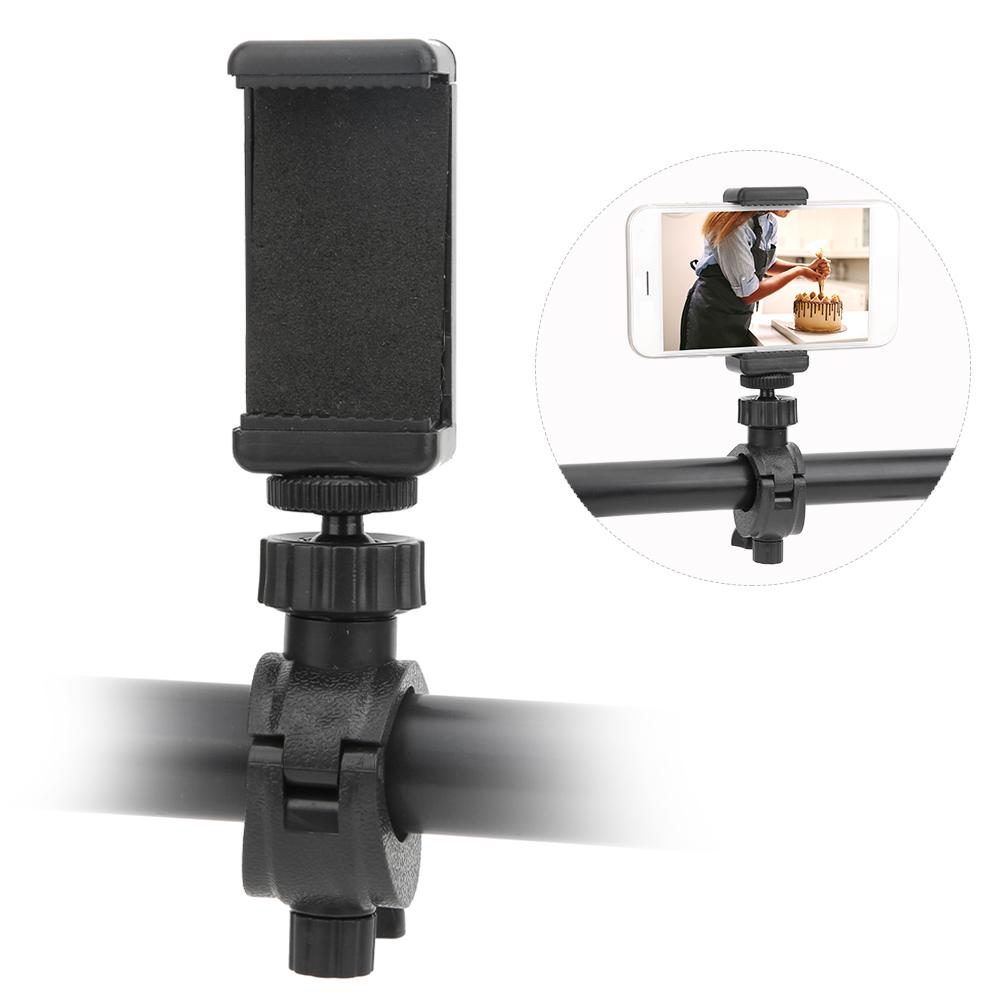 Регулируемый по направлению плоский зажим для мобильного телефона с фиксированным кронштейном типа O для видеосъемки на мобильный телефон