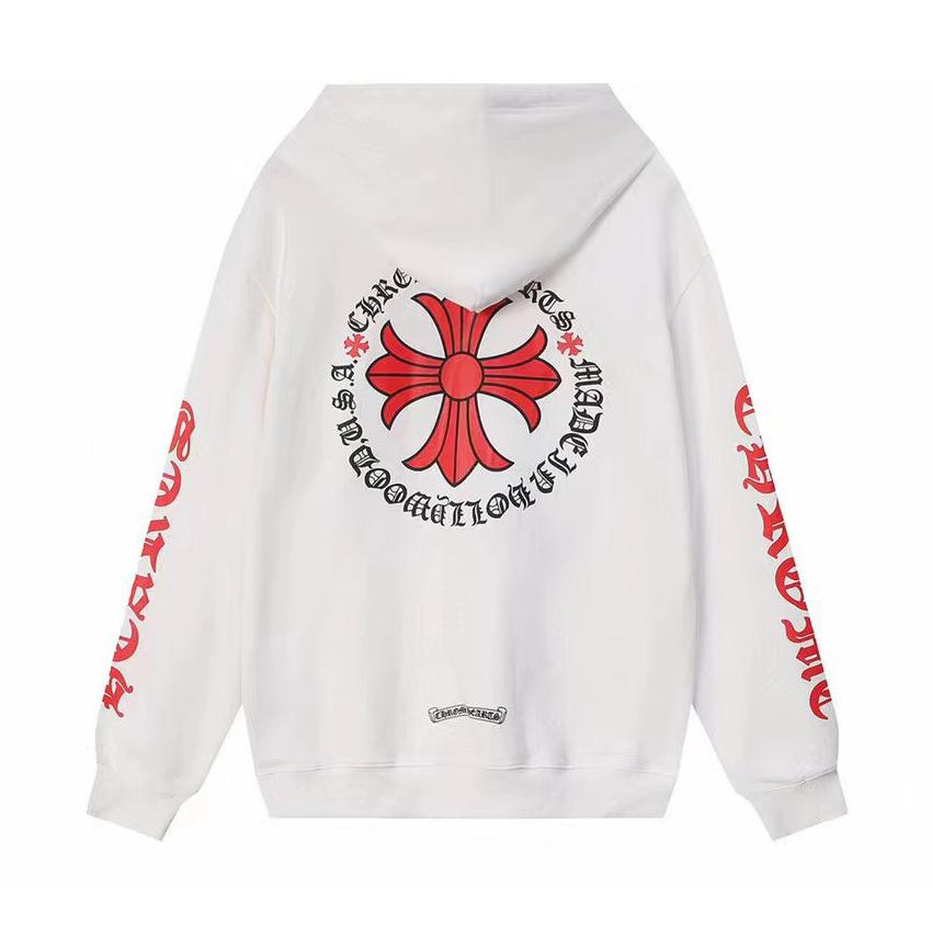 808 CHROME HEARTS Осень-Зима Новая Большого Размера Классический Стиль С Логотипом Худи, Подходит для Ношения Парами