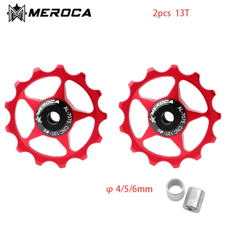 MEROCA 11T 13T MTB Велосипед Задний Переключатель Направляющее Колесо Стальной Подшипник Шкив Алюминиевый Дорожный Велосипед Ролик для Shimano Sram