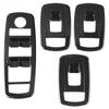 4Pcs Carbon Fiber Style Car Window Switch Panel Lift Button Frame Cover Trim for Maserati Levante 2017-2018 Car