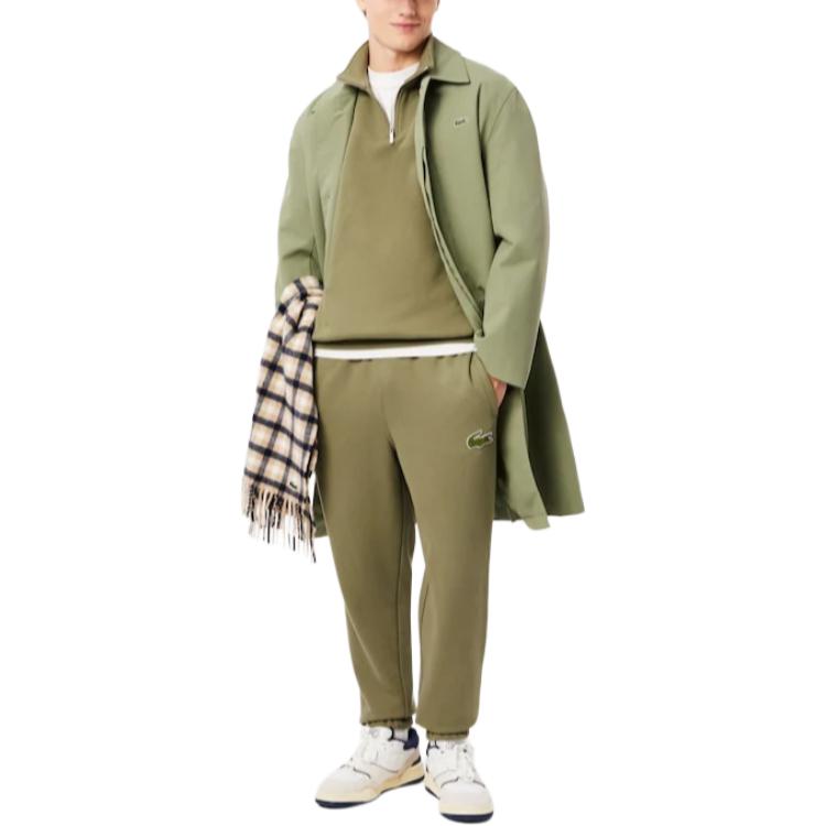 LACOSTE Knitted Sweatpants Unisex Khaki Green XH2750-BMY