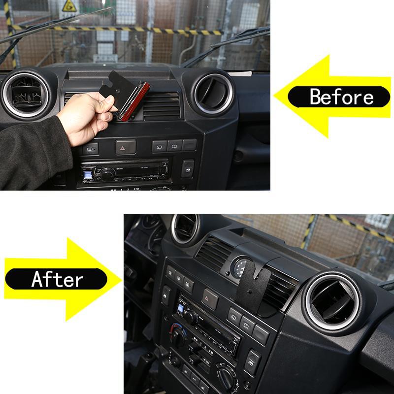 For Land Rover Defender 90 110 130 2004-2018 Car Center Console Intercom Stand Card Holder Trim Accessories YU3