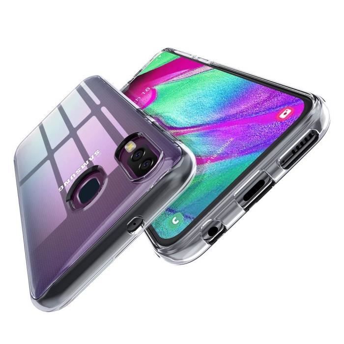 Samsung Galaxy A40 Case - Ultra Thin Soft Silicone Transparent TPU Gel Protection [Phonillico®]