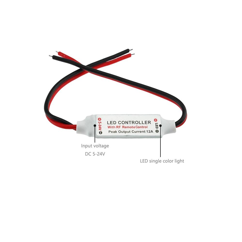 Прочный 12V RF беспроводной пульт дистанционного управления для мини светодиодной ленты, выключатель, диммер, контроллер