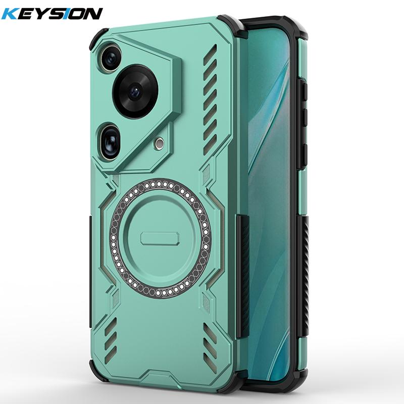 KEYSION Чехол с полым рассеивателем тепла для Huawei Pura 70 Pro+ Магнитное охлаждение Ударопрочный чехол для телефона Huawei Pura 70 Ultra