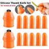 Садоводство Силиконовый нож для большого пальца Инструмент для сбора урожая Разделитель Защита пальцев Растения Овощи Фрукты Виноград Сбор обрезки Садовые инструменты