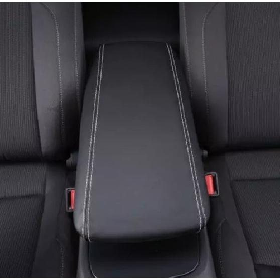 Black Leather Middle Console Armrest Box Cover Fit For Toyota Venza -