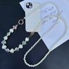 Кроссбоди цепочка для телефона с жемчужинами, расшитая вручную бисером, длинный ремешок для мобильного телефона, шнурок для женщин и девочек