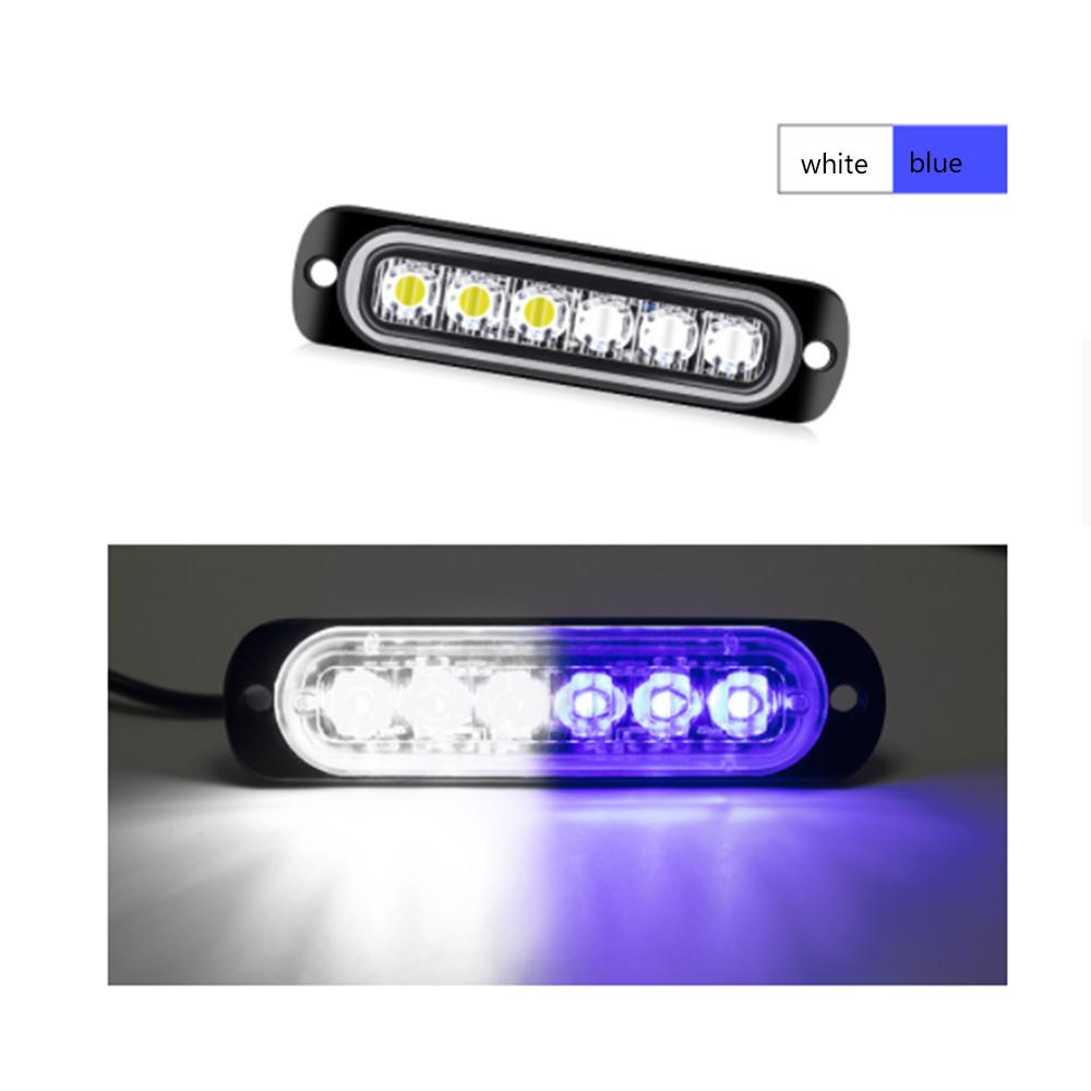 6LED Car LED Car Light DC 12 24V Car Truck Safety Urgent Bright Light Lamp Working Fog Light Car Accessories 12V 24V Flash Lamp