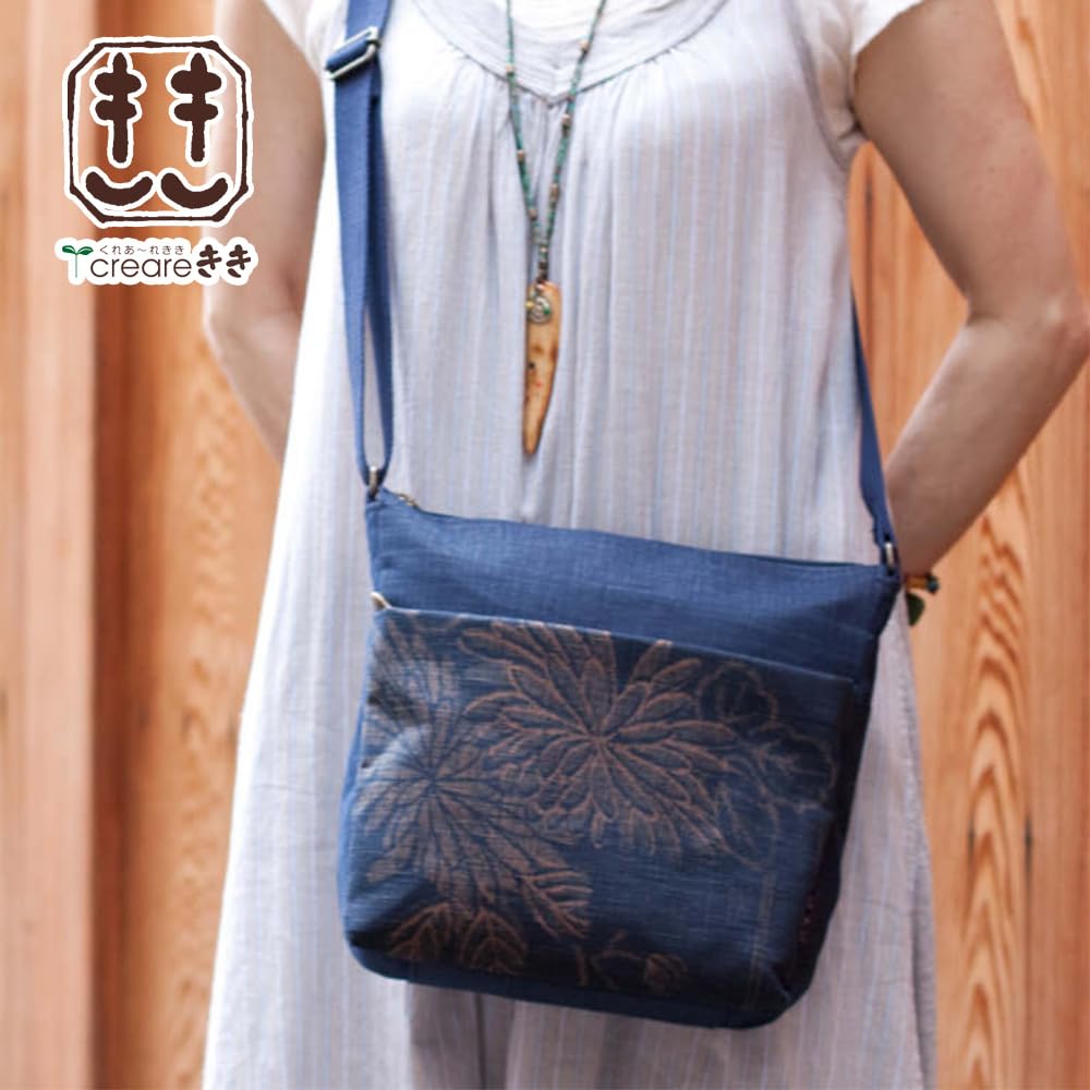 Сумка через плечо, кроссбоди, сделано в японском Ханасара, День рождения Сибу [crearekiki], женская сумка, сумка, легкая, Япония, стиль, печенье, подарок маме, IZ-22