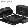 Бренд KINGSEVEN Оригинальные Солнцезащитные Очки Мужские Поляризационные UV400 Роскошные Женские Очки Мужские Для Улицы Круглая Рамка Повседневные Модные Очки