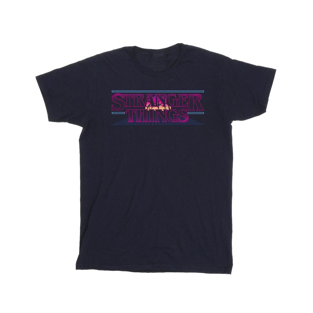 Netflix Mens Stranger Things Retro Title T-Shirt