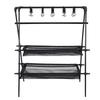 Outdoor Multifunctional Double-Layer Mesh Drying & Storage Rack for Camping & Cars