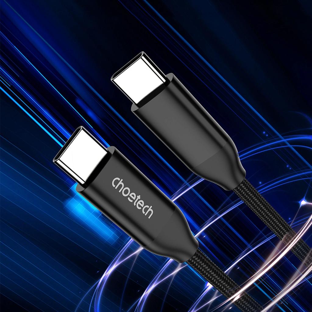 Choetech Charging And Data Cable Usb-C - Usb-C Pd3.1 240W 480 Mbps 2M Black (Xcc-1036)