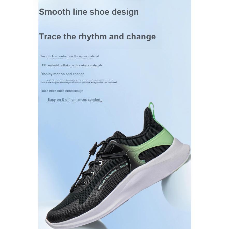 Li Ning Kids Sports Trend Низкие повседневные туфли Детская повседневная обувь Черный Зеленый YKCU038-7