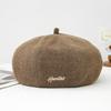 Women S Korean Style Sweet Versatile Beret Hat For Autumn Winter Large Head Size Painter Hat