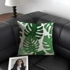 Modern Green Plants Cushion Cover Natural Linen Organic Fabric DoubleSided Printing Sofa Home Decor Gift Pillow Case
