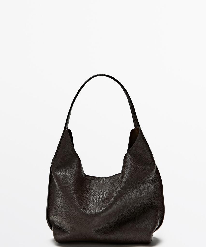 Massimo Dutti Napa Leather Mini Shoulder Bag