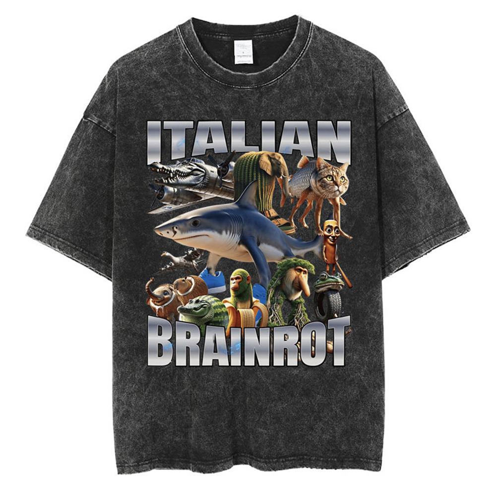 Bobrito Bandito Funny Meme Washed T-Shirts Men Women Fashion