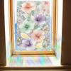 Sticker Colored Glass Soft Flowers, Fresh Home Wall Stickers