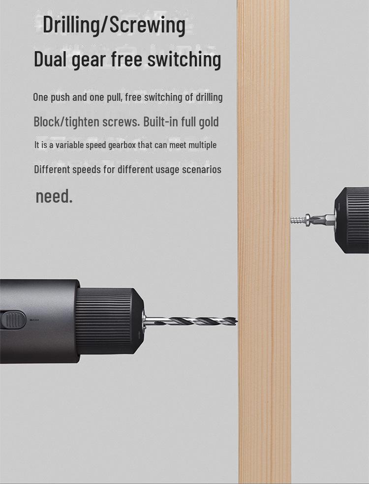 Xiaomi Smart Brushless Handheld Electric Drill - Многофункциональный инструмент-отвертка