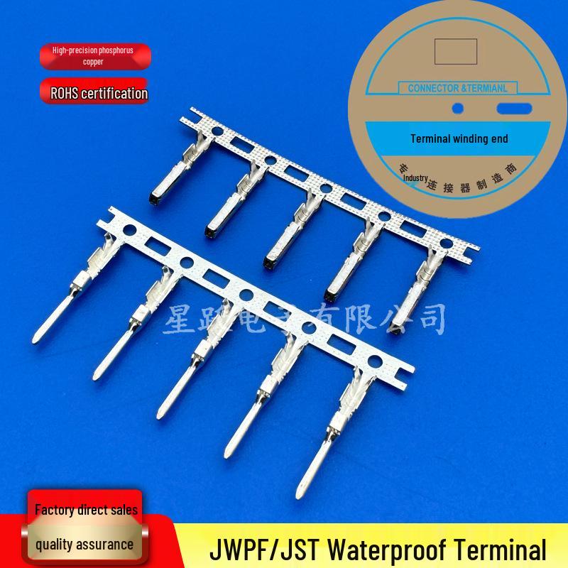 JST/JWPF Waterproof Automotive Connector: Crimp Terminal Plug and Socket Pin for Outdoor Use.