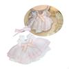 2 Pieces Dolls Princess Dress with Bow Hairpin, Miniature Clothes Accessories for 15cm