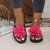 Fashion 2025 Brand Ladies Shoes Pinch Toe Women's Slippers Fashion Floral Daily Summer New Plus Size Light Best Seller Flat Slippers