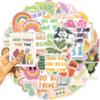 10/30/50PCS Inspiring Pink Green PVC Sticker Aesthetic Decoration Scrapbooking Stationery School Supplies