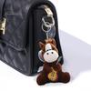 Doll Keychain Cartoon Style Violin Horse Shape Doll Figurine Keys Backpacks Cars Cartoon Character Keychain Work Plush Pendant