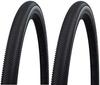 Комплект из двух шин SCHWALBE G-ONE ALLROUND 700c Tubeless Easy (ТЛЭ) Шины Performance Line ADDIX (700x40c (40-622, 28x1.50), черный) [Параллельный импорт]