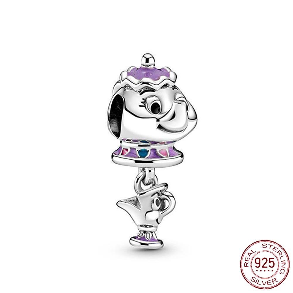 925 Sterling Silver Charm Princess Animal Series House Beads Fit Original Fashion Bracelet Women Diy Jewelry