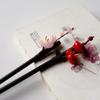 1 Pc Chinese Hair Clips Glass Handmade Hairpin Hair Fork Wooden Hair Sticks