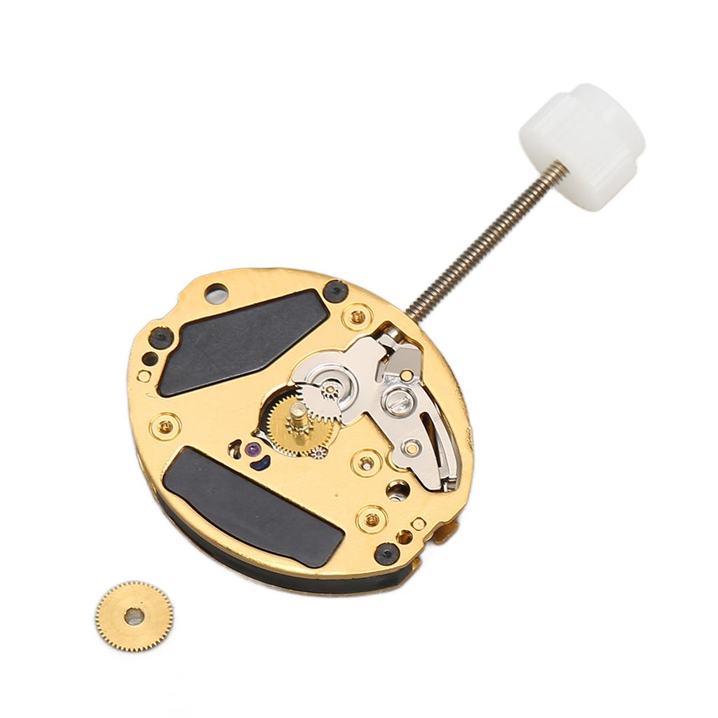 ETA 901001 Quartz Movement Golden Alloy Rhinestone Watch Movement Replacement Repair Parts Accessory