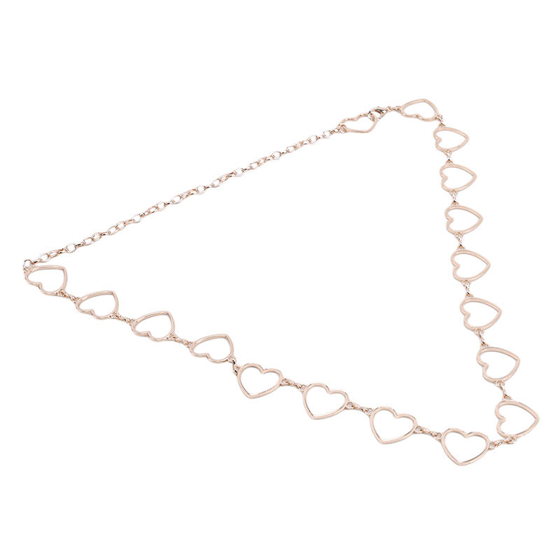 Gold Metal Belt Fashion Women's Silver Waist Chain Women's Heart Chain Belt Dress Accessories