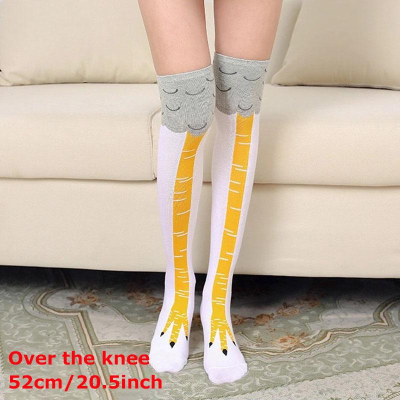 Creative Chicken Paws Feet Socks Funny Cartoon Cotton Stocking Cute Over-the-knee Socks Multiple Colors Stockings New Arrivals
