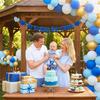 2pcs Half Way To One 1/2 Birthday Cake Topper 6 Months Birthday Decorations  for Baby Birthday