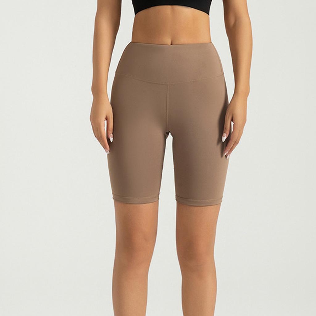 Женские спортивные шорты для фитнеса, персиковые шорты на бедрах, с высокой талией, эластичные колготки для йоги