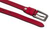 Wide leather belt LADY NO.2 RED 100