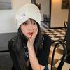 Duoduo Hats for Women In Autumn and Winter Big Head Circumference Showing Face Small Baotou Cold Hat Black Confinement Hat Trend
