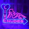 Live Nudes Neon Sign, Led Neon Signs For Wall Decor, USB Powered Led Neon Signs For Pub Bar Wall Decor, For Halloween Christmas