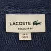 Lacoste Патч с логотипом Рубашка с длинным рукавом на пуговицах S синяя Мужская Б/У