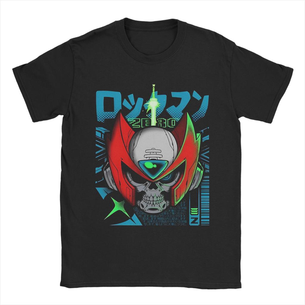 Мужская футболка Megaman X to Mega Хлопковые Топы Уличная одежда С круглым вырезом Короткий рукав