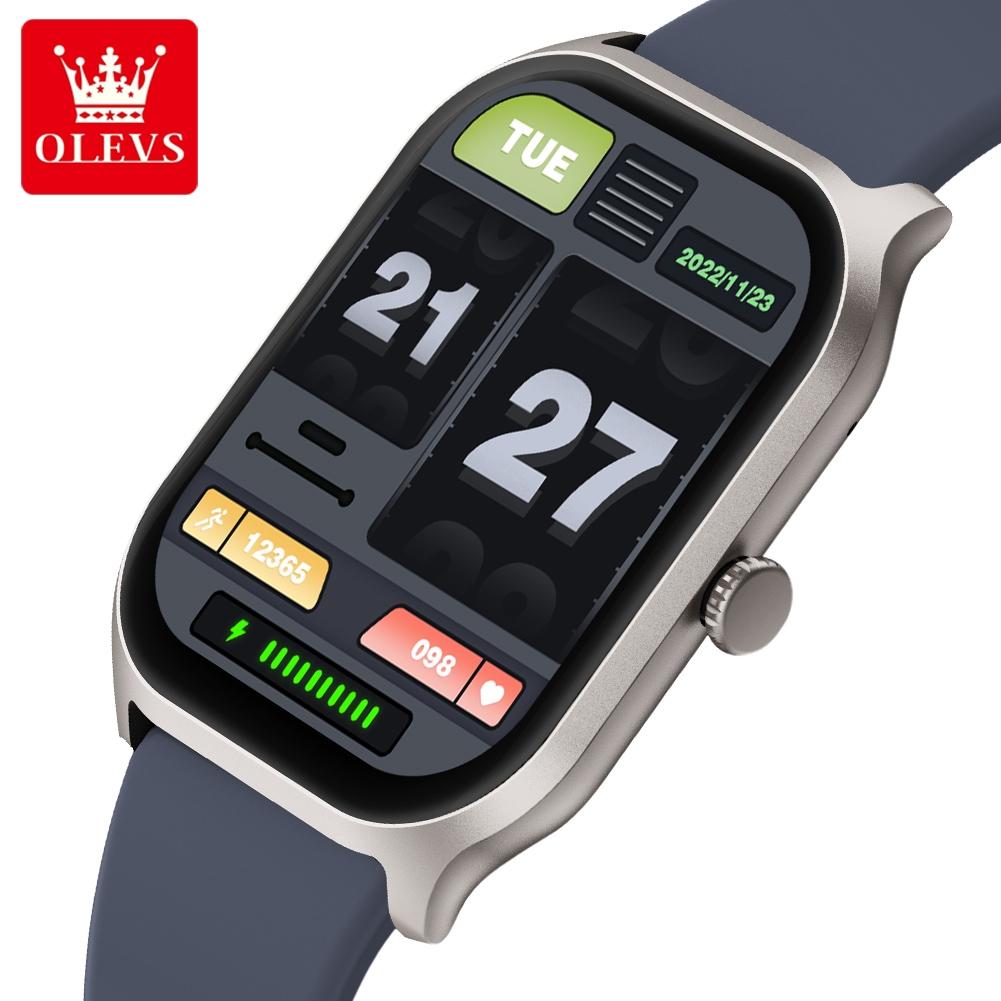 OLEVS 8205 Smart Watch Fashion Original 2.01Inch Touch Screen IP68 Waterproof Sports Bluetooth Smartwatch Compatible Android iOS
