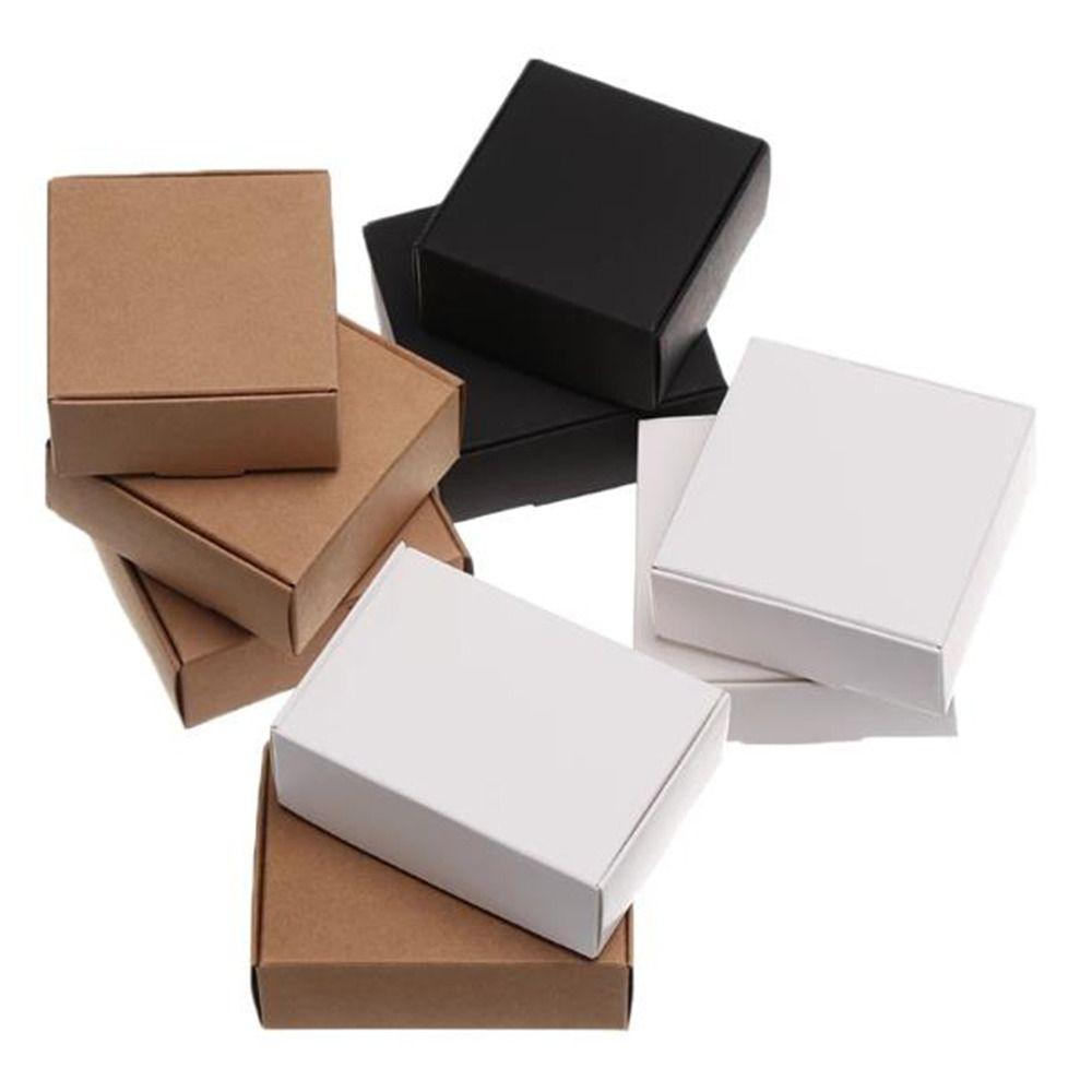 Jewelry Packing Kraft Cardboard Craft Supplies Candy Box Soap Box Kraft Boxes Gift Supplies