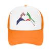Australian Iranian Unity  Heart Hands with Lion and Sun Baseball Cap  Streetwear Men Mesh Trucker Hat Design Baseball Caps Gift