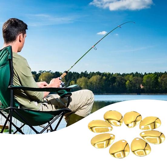 50 шт. Блесны-лепестки Яркий цвет Легкое вращение Гладкая отделка Широкое применение Защита от ржавчины Рыболовный аттрактор Компактная блесна-спиннер