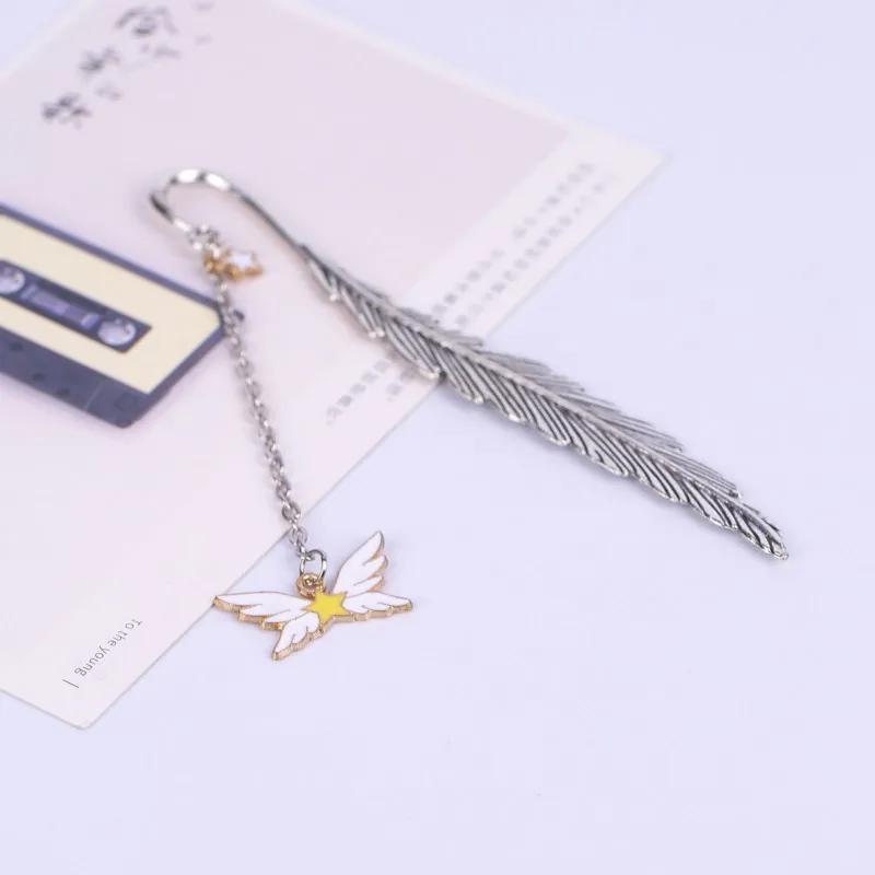 Креативные канцелярские принадлежности с перьями Separador De Libro, инструмент для книги, Marque Page B02, милая металлическая закладка для книг