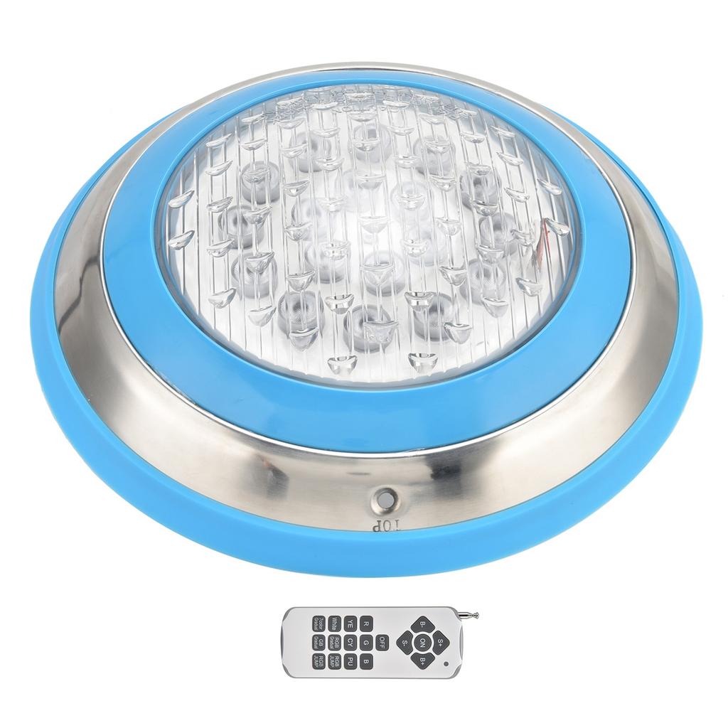 LED Simming Pool Light Underwater Light AC12V RGB HighPower 18Key Remote Control Submersible Light(54W 5400LM )